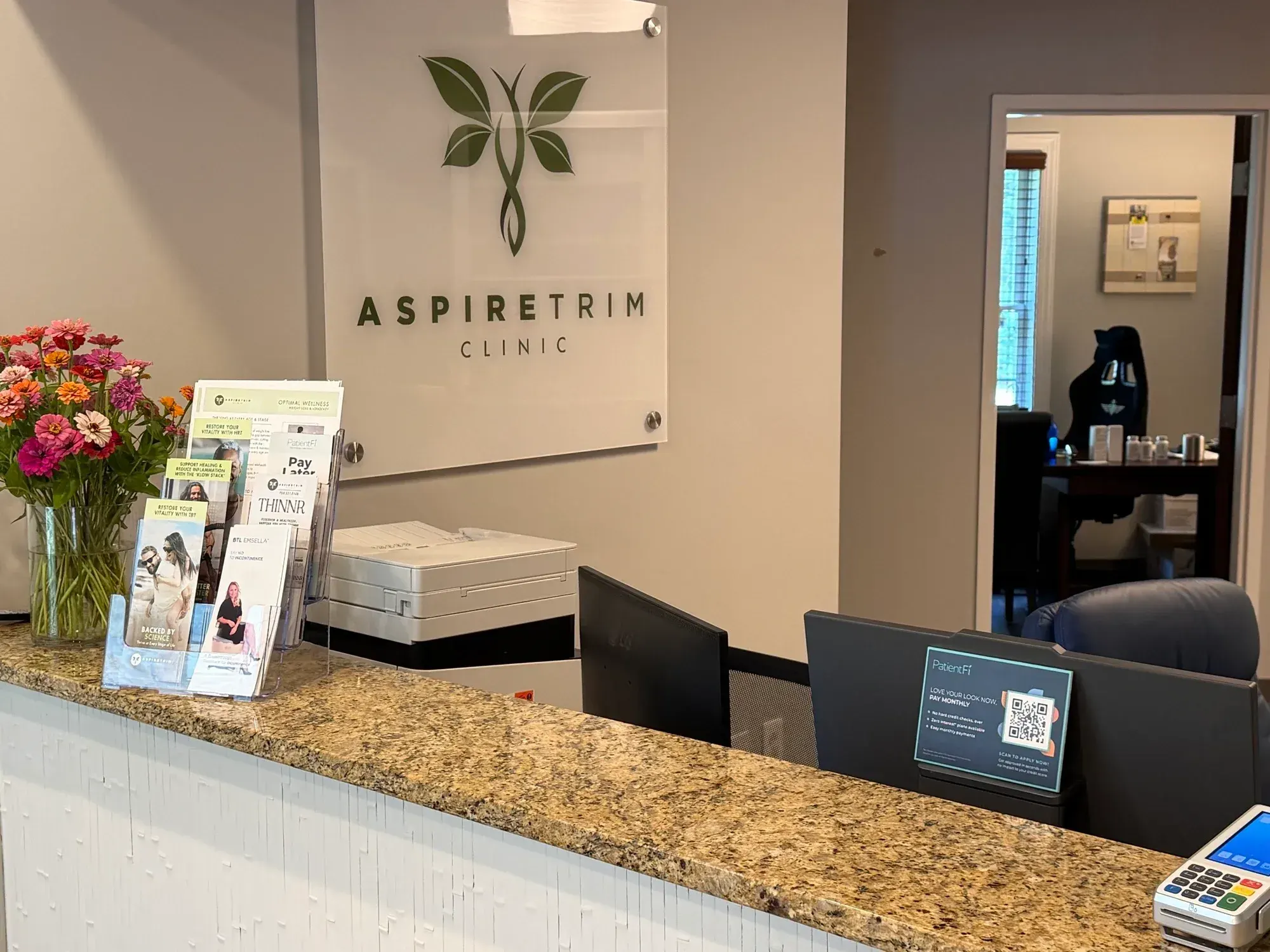 Aspire Trim Clinic client at home near Charlotte, NC, representing a coaching-led weight loss and wellness journey