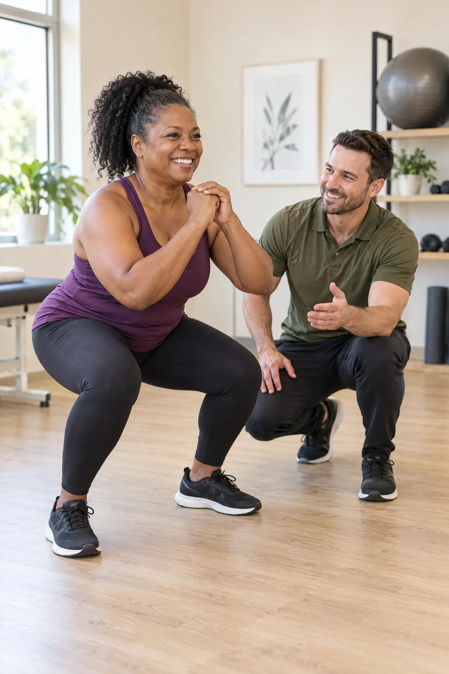 Adult in their 40s considering a coached plan for building lean muscle, Aspire Trim Clinic near Charlotte, NC