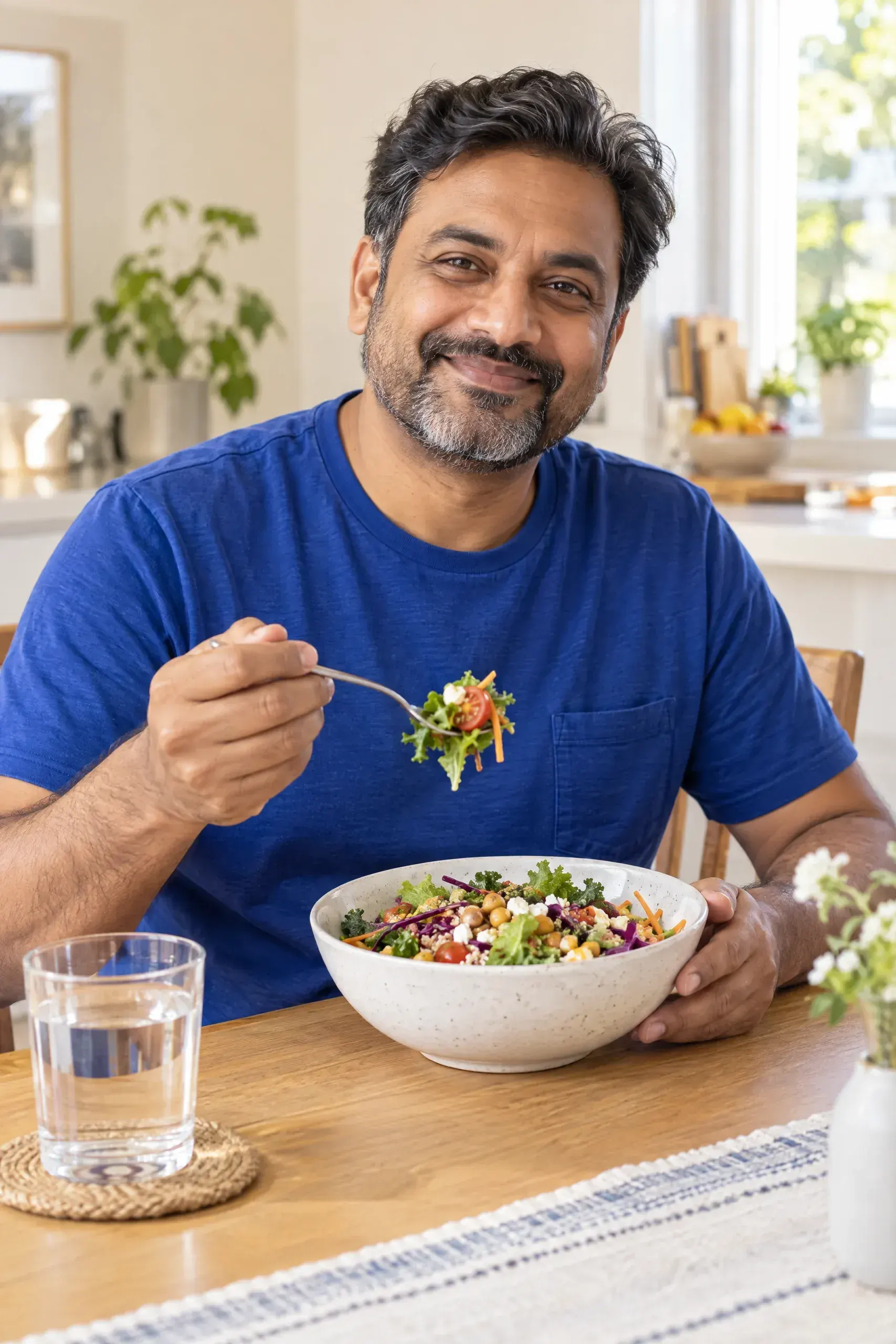 Adult considering gut health coaching after months of bloating and irregular digestion, Aspire Trim Clinic near Charlotte, NC