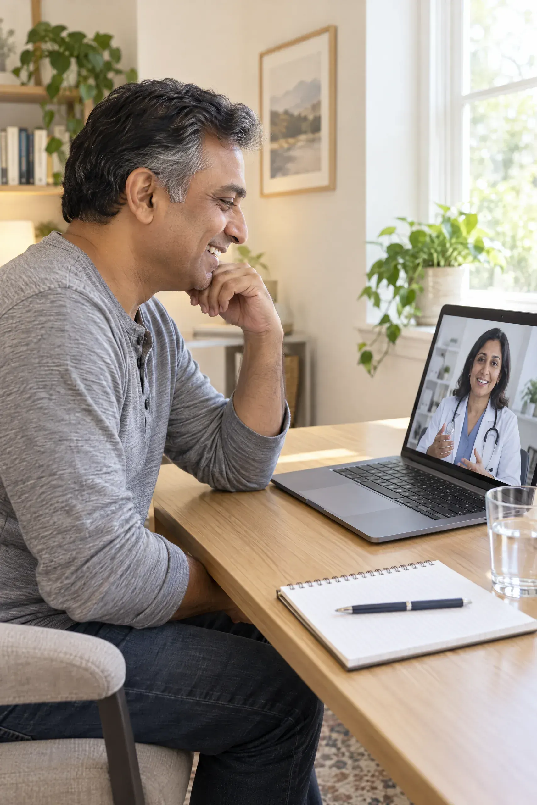 Physician telehealth safety review of labs and heart health for a sexual health program in Charlotte, NC